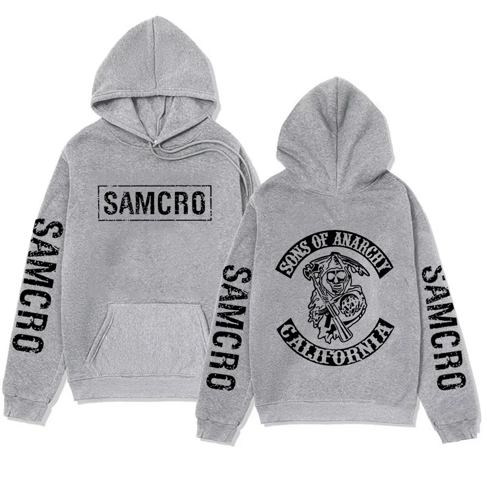 Sons of Anarchy SAMCRO Graphic Hoodie Harajuku Long Sleeve Streetwear Men's Women Fashion Rock Punk Oversized Hoodies Sweatshirt