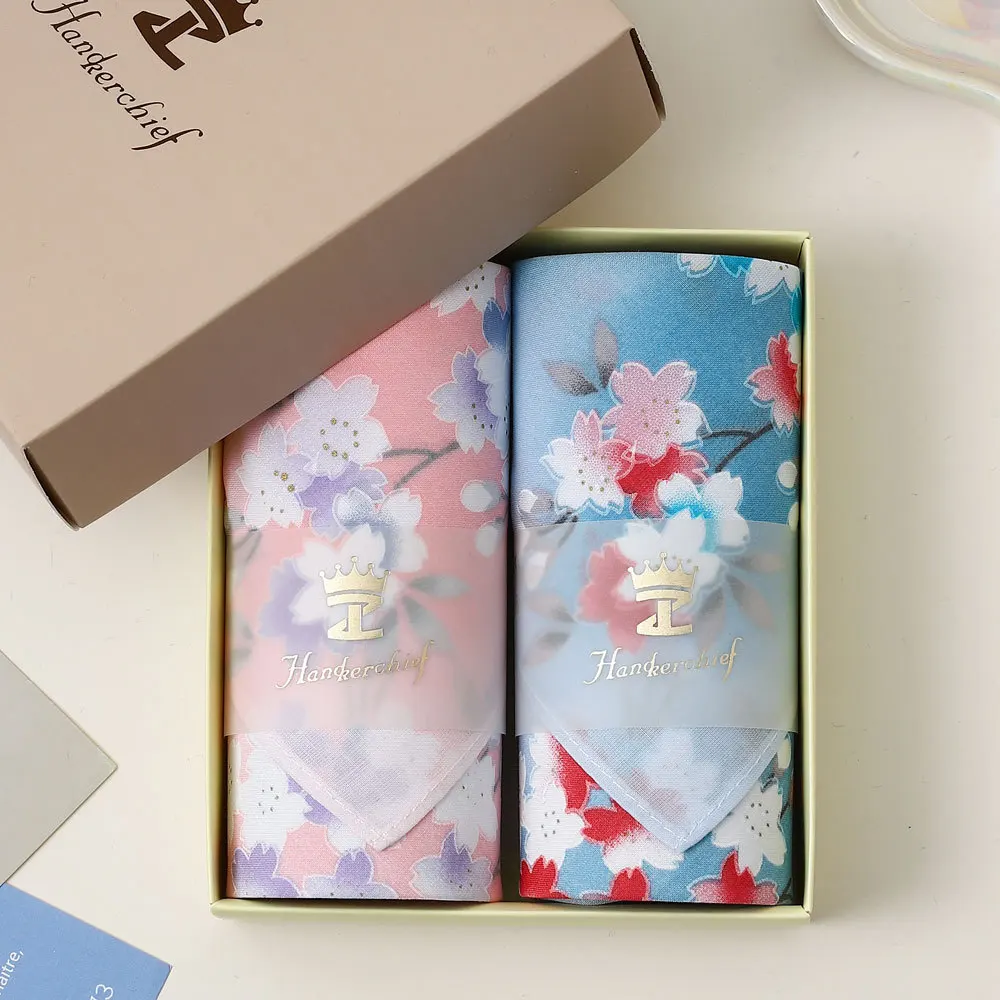 هدية صندوق الزفاف هدية تذكارية 43 سنتيمتر المرأة القطن الخالص المطبوعة منديل القطن الراقية اليابانية ماصة مسح