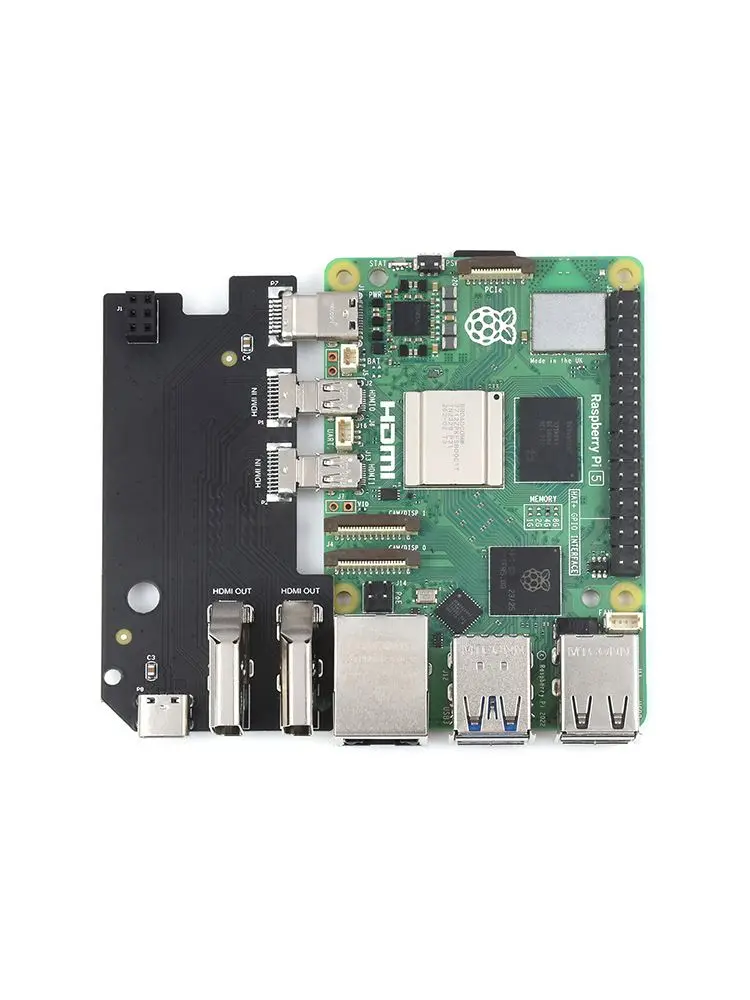 Waveshare Raspberry Pi 5 Special Aluminum Alloy Housing ARGON ONE Series with NVME Interface Built in Heat Sink