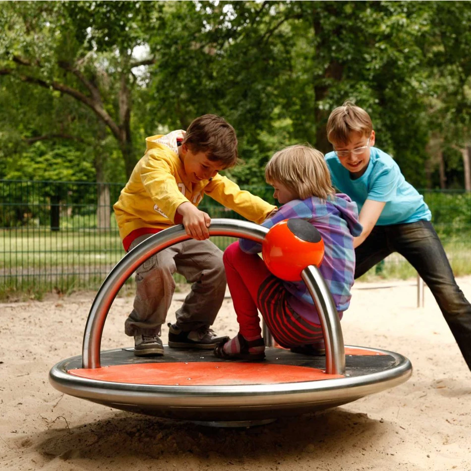 

Outdoor Swing Chair Swinging Boat Toys Outdoor Children's Community Park Rotating Chair Trojan Turntable Amusement Equipment