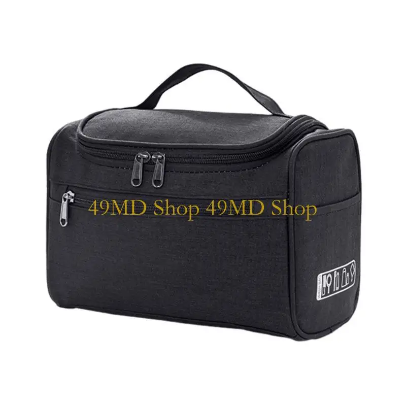 

49MD Portable Make Up Case for Women Men Zipper Toiletry Convenient Bag Large Capacity Multiuse Cosmetic Case