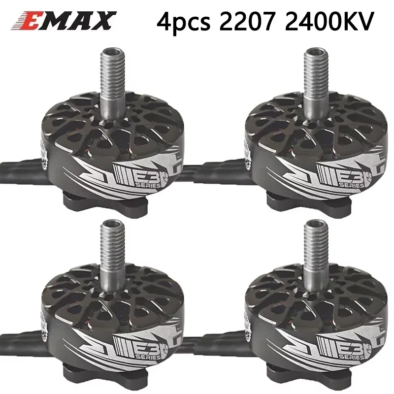 4PCS EMAX ECO III 2207 1700KV / 1900KV / 2400KV 3-6S borstelloze motor compatibel met 5-5,5 inch propellers voor RC FPV Racing Drone