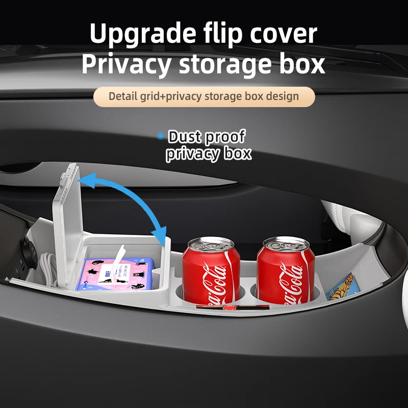 2025 لوحدة التحكم المركزية المصنوعة من السيليكون BYD Dolphin Surf أسفل صندوق التخزين منظم التحكم المركزي حصيرة السيارة الداخلية