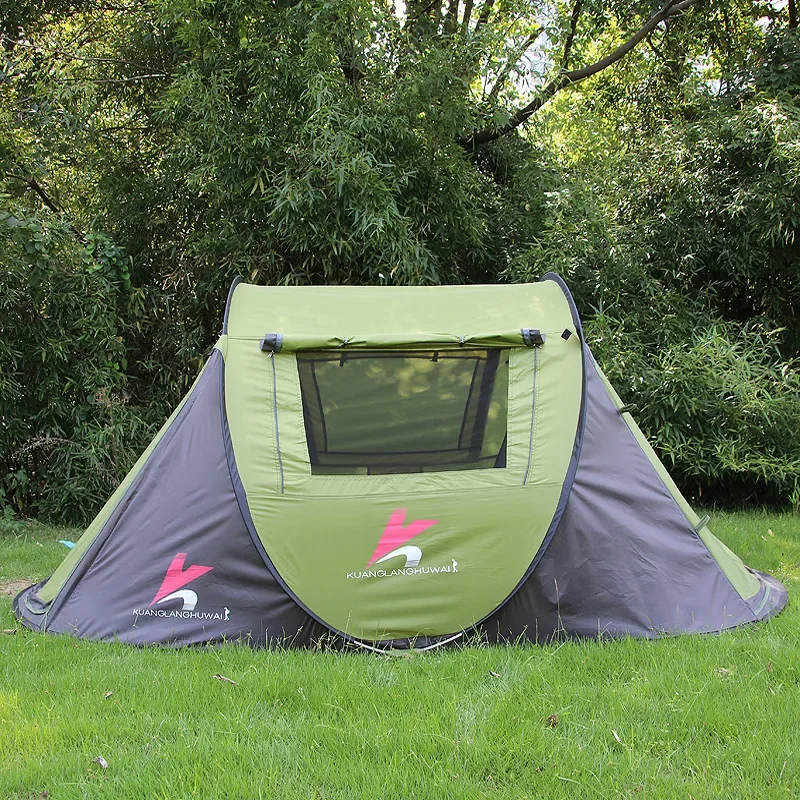 For 3-4 Person Outdoor Camping Tent Fully Automatic Quick Open Thickened Warm Winter Windproof Rainstorm Proof Shelter