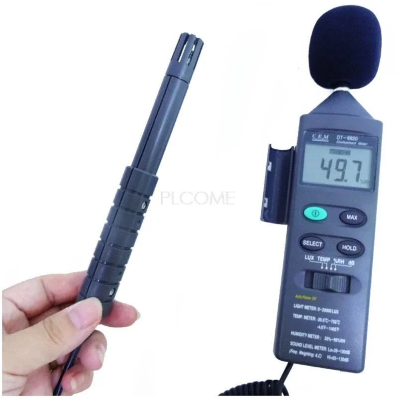 Humidity Temperature Lux Temp    dB 4 in 1 Multifunction Environment Meter Sound Level Light