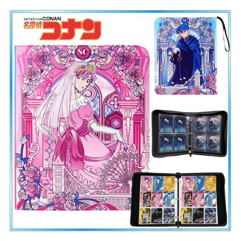 

Detective Conan 400/900pcs Card Binder Album Large Capacity Polaroid Photo Storage Book Haibara Ai Anime Merchandise Gifts