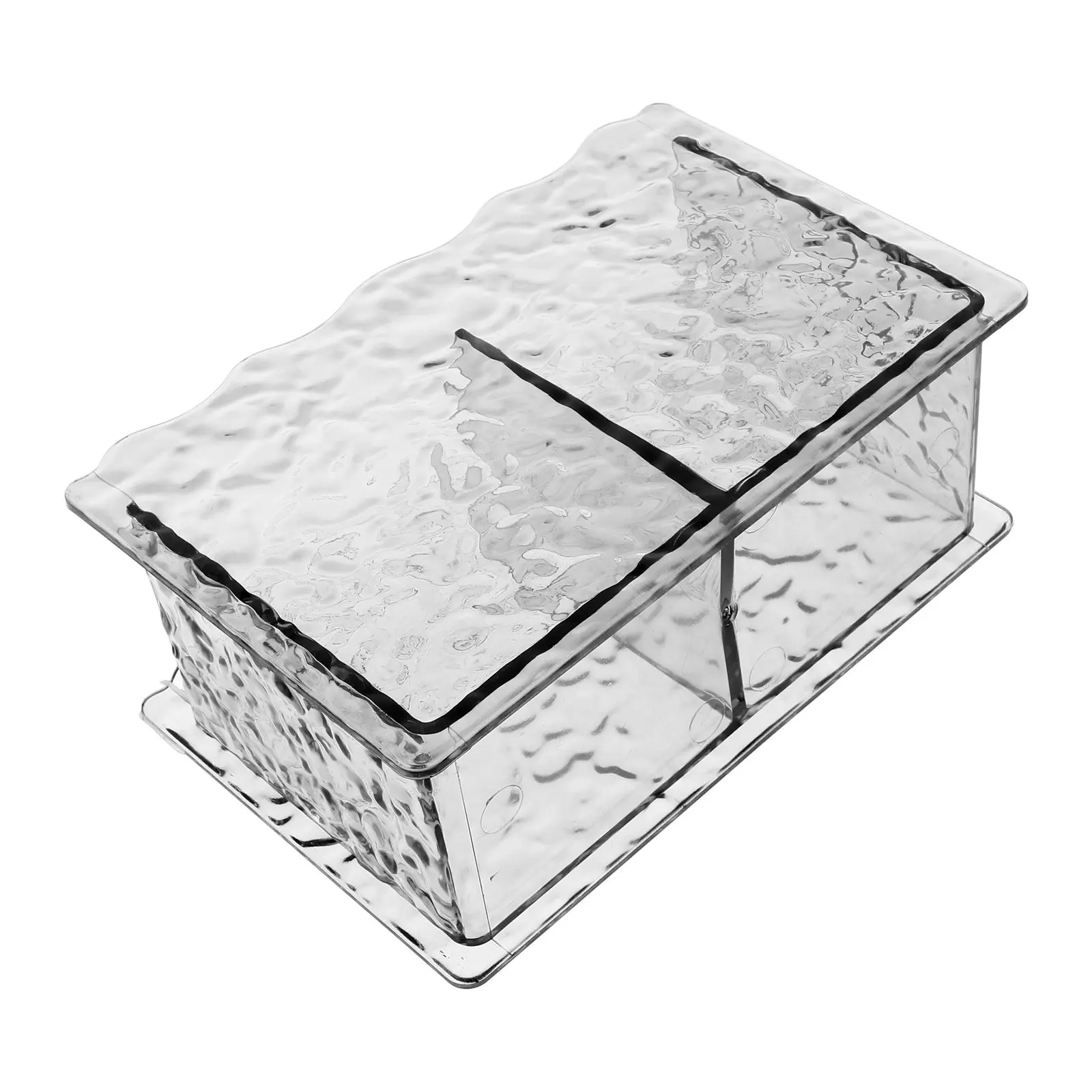 

Plastic Clear Desk Pen Holder Aesthetic Pencil Organizer for Office Home Study Bathroom Makeup Brushes Utensils Markers