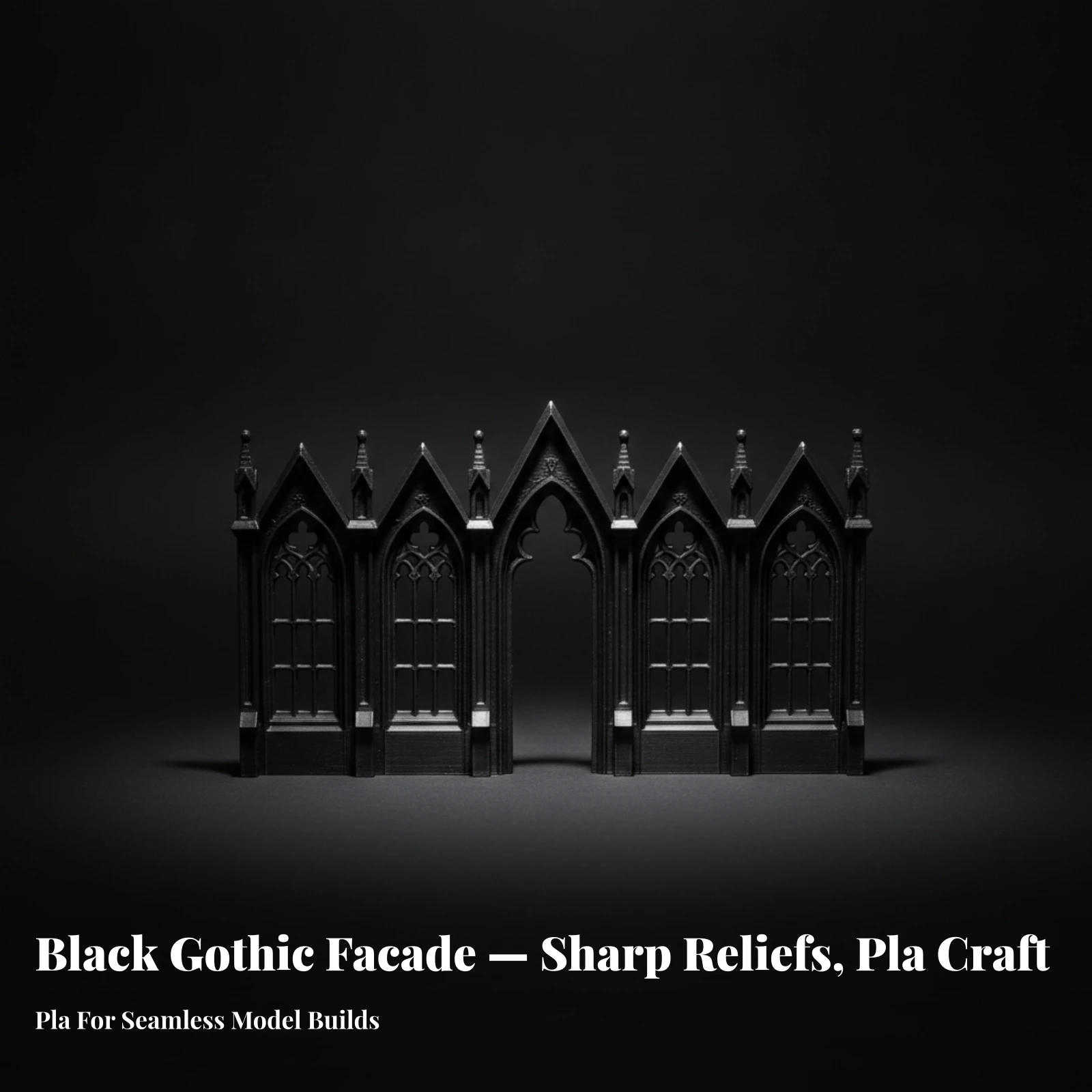 Miniature Facade Freestanding Gothic Church Facade Miniature Gothic Church Lightweight for Hobbyists, Diorama, Bookshelf