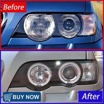 適用於BMW X5 E53 1998-2003 的汽車頭燈升級高品質投影透鏡工具配件 LED 汽車頭燈總成 8 最佳銷售 BMWX5 E53頭燈 - №6