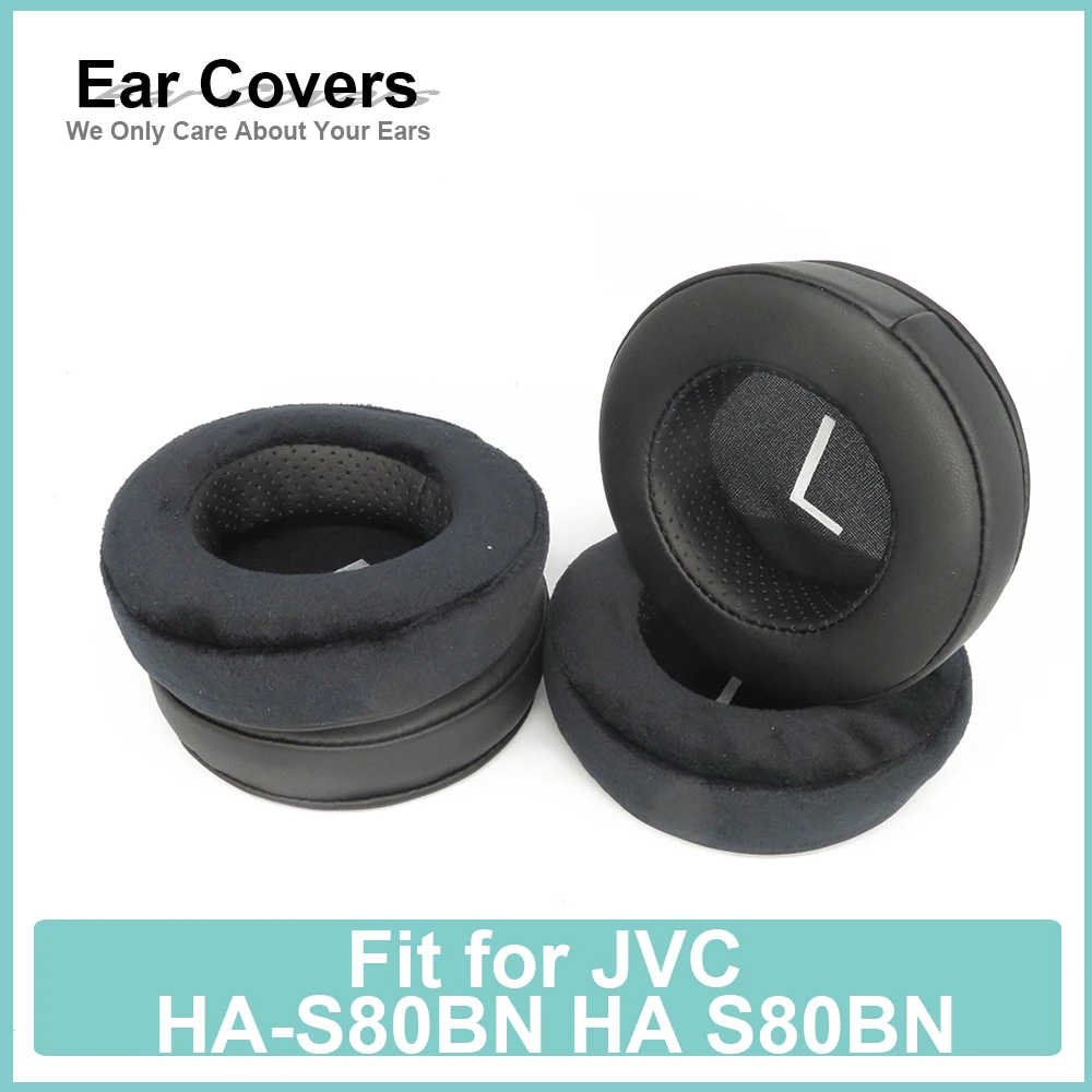 Earpads For JVC HA-S80BN HA S80BN Headphone Earcushions Protein Velour Pads Memory Foam Ear Pads