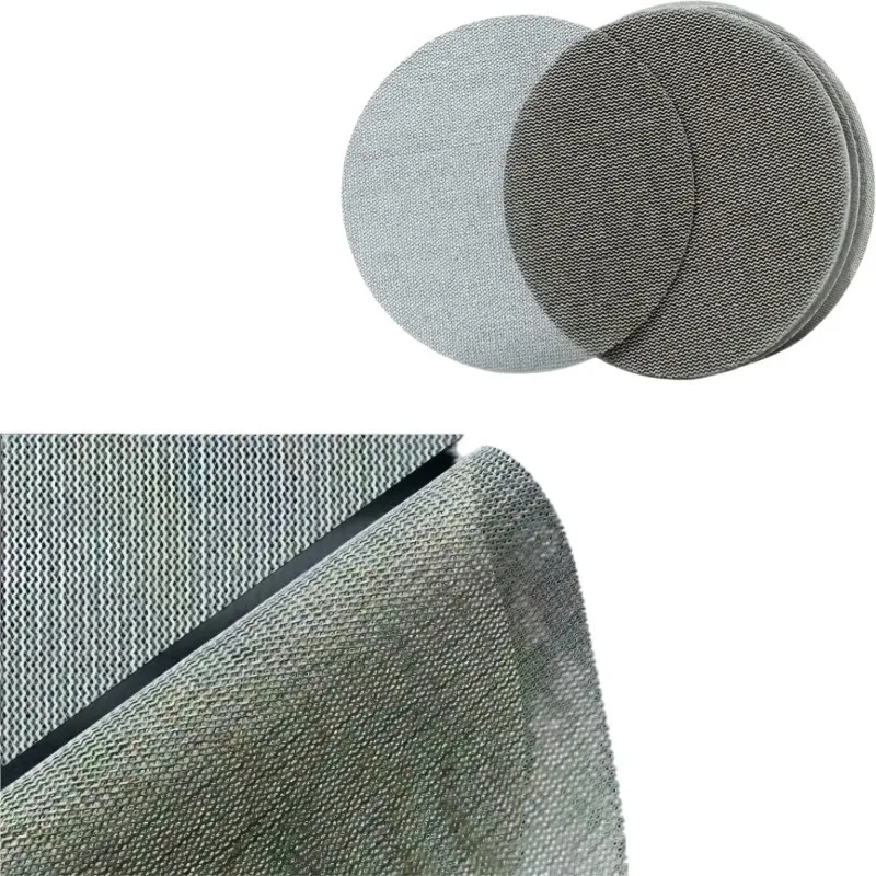 

6pcs 5" 320G dust-free sandpaper, auto deep scratch repair, professional detailing