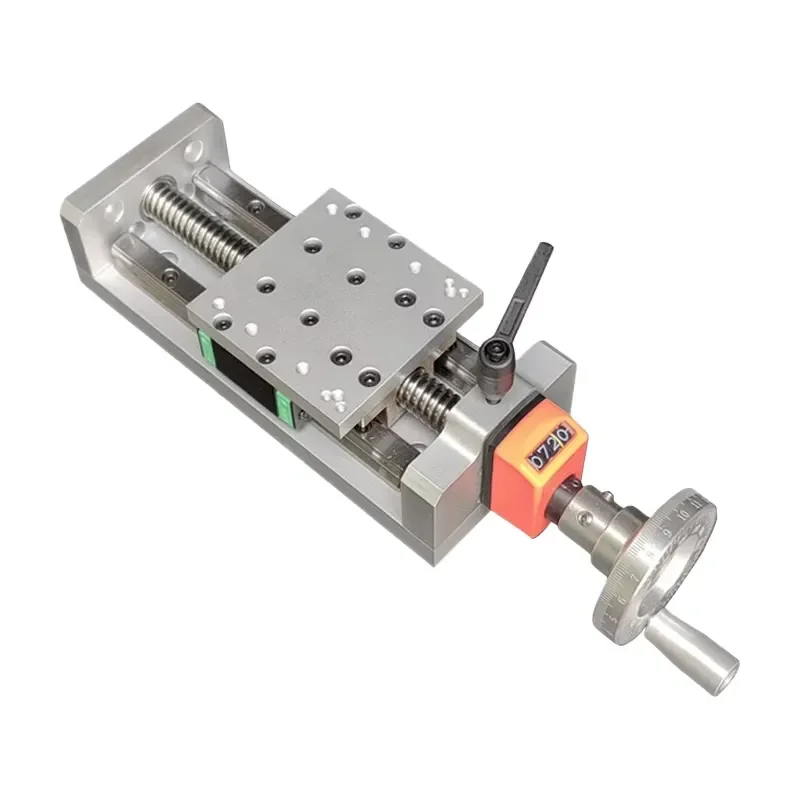 T-type Lead Screw Tr1804 Lifting Table Self-locking Hand-operated Miniature Precision Linear Guide Rail XY Axis Sliding Table