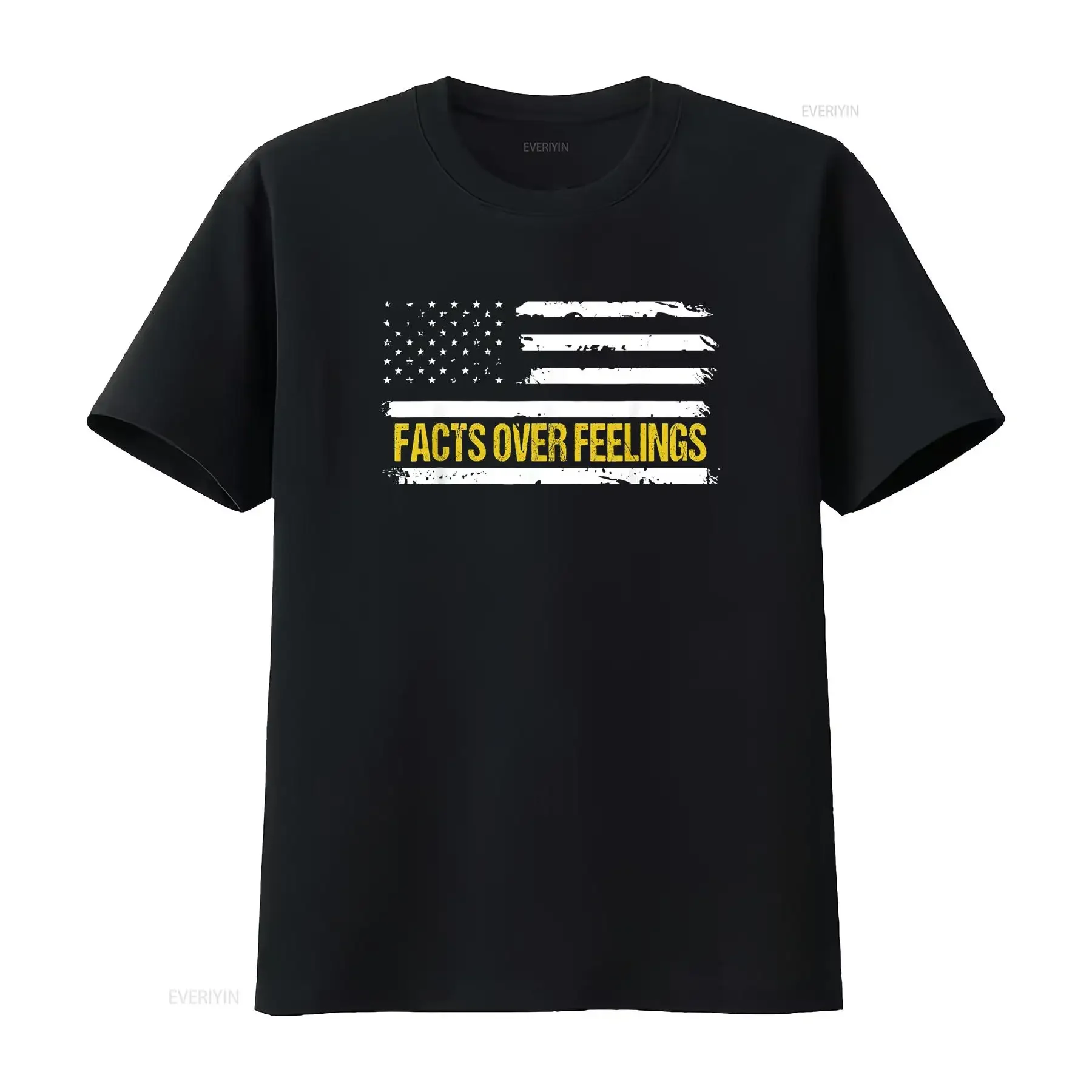 Republican T Shirt Facts Over Feelings For Conservatives vintage Washed designer clothes Comfortable streetwear graphic