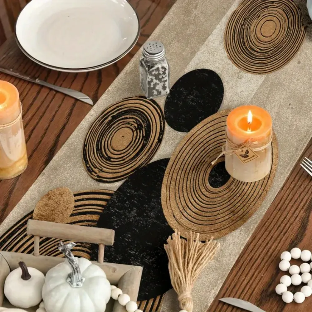 مفرش طاولة طعام فني من VIKAMA - طاولات قهوة وأعلام طاولة على الطراز الحديث البسيط، ديكور المطبخ وغرفة المعيشة