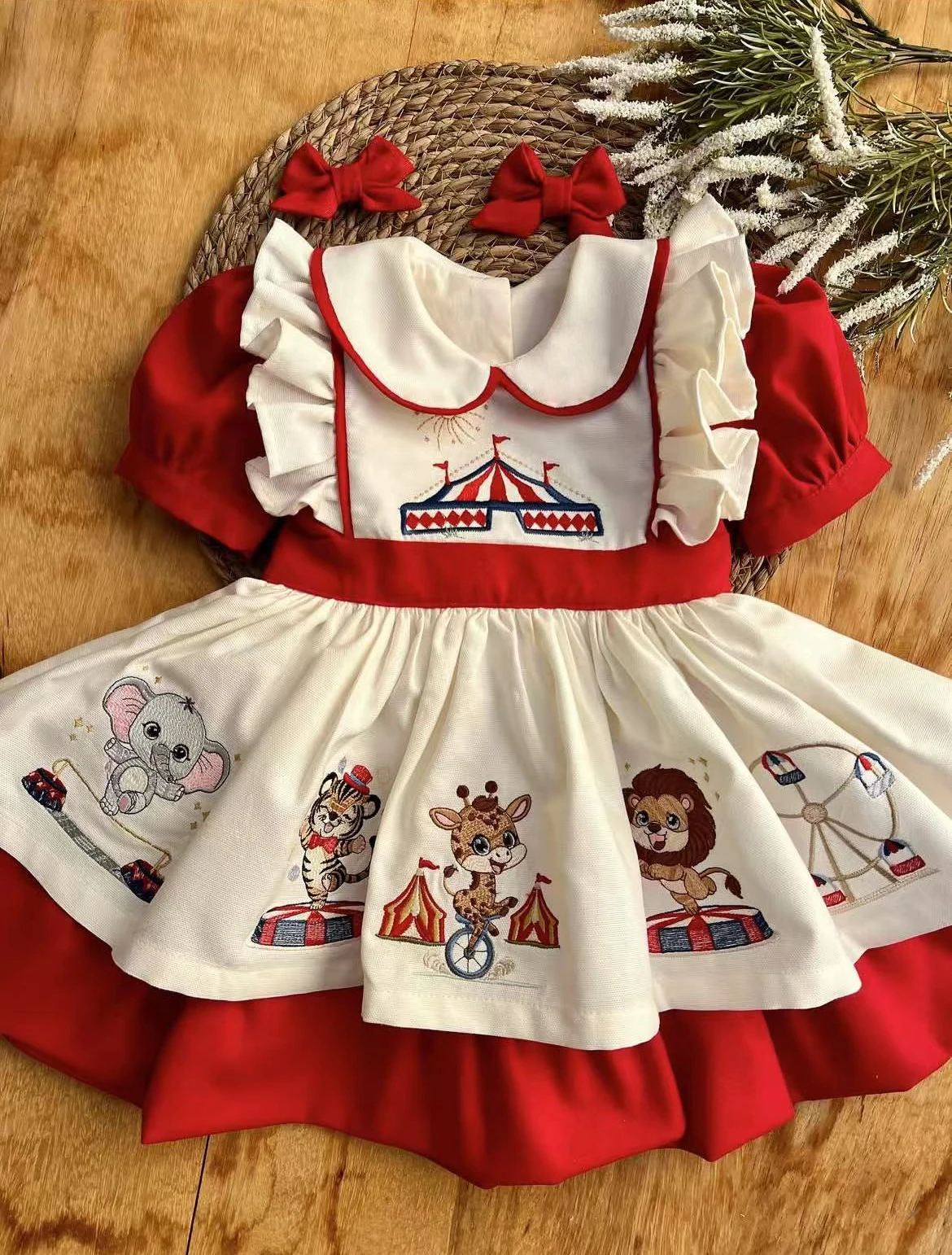 0-12Y Baby Girl Summer Embroidery White Vintage Princess Dress Boy Suit for Casual Party Birthday Eid Photography Christmas B353