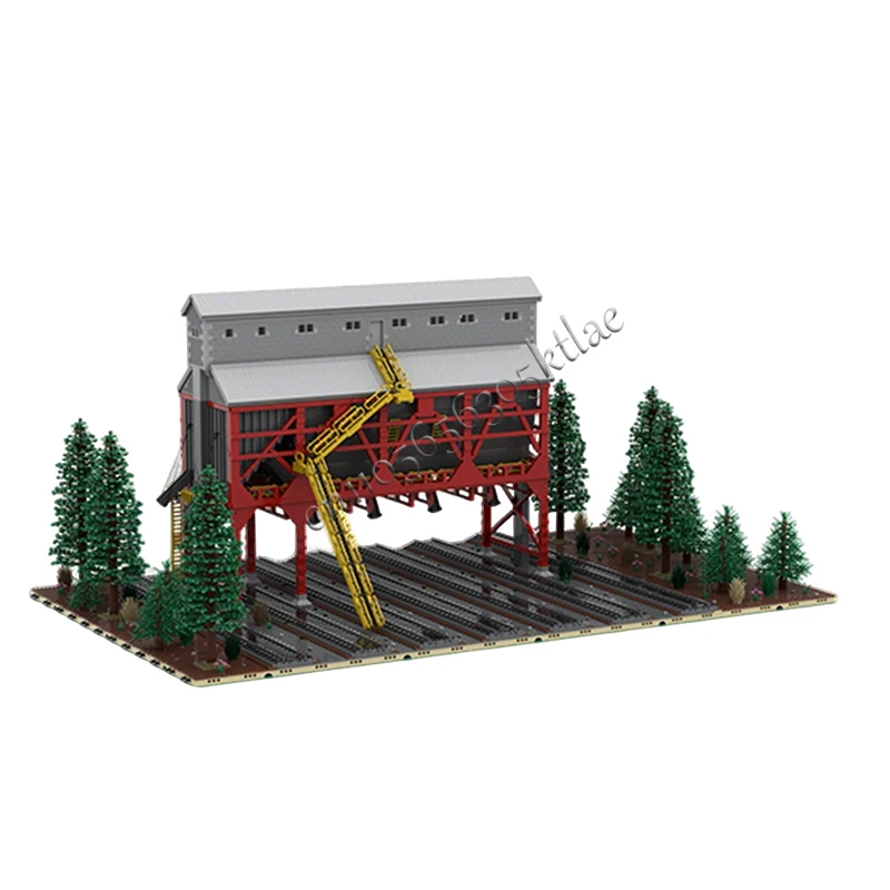 13722 PCS Medieval Cheyenne 650 Ton Coal Bunker MOC Customize Modular Building Block Model Kids Popular DIY Toy Birthday Gift