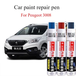 For Peugeot 3008 paint pen car pearlescent white rainforest brown scratches  carbon crystal black spot paint pen