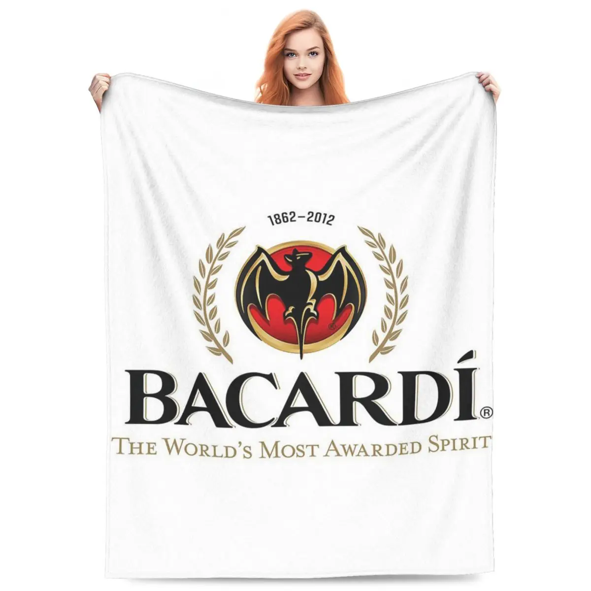 

Модное одеяло с логотипом Bacardi Rum, флисовое одеяло для дивана, одеяла для дивана, постельные принадлежности, покрывало, одеяло