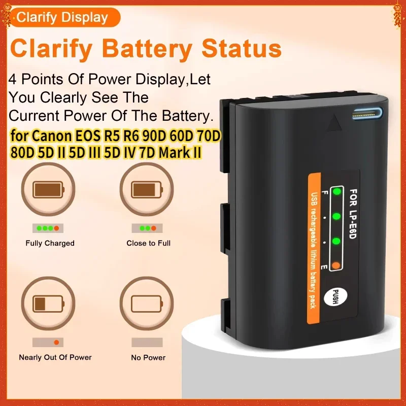 LP-E6 LPE6 Lp E6N B…