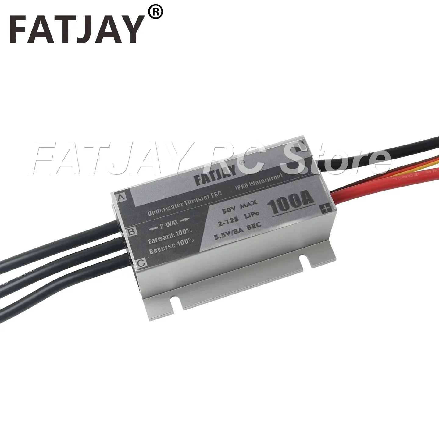 Manned Boat Driver Surfboard ESC FATJAY 100A IPX8 Waterproof 2-12S 48V Brushless Electronic Controller - view 3
