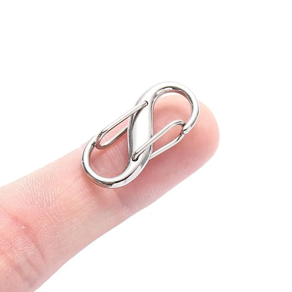 2Pcs S Type Chain Buckle Adjustable Metal Buckles for Chain Strap Bag Lobster Clasps Necklace Extender Chain Length Accessory