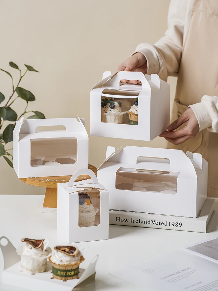 Sweet Pastry Packaging Box Cupcake 1246 Pieces Egg Tart Tray Dessert Box Kitchen Baking Tools Outdoor Camping Small Pastry Box