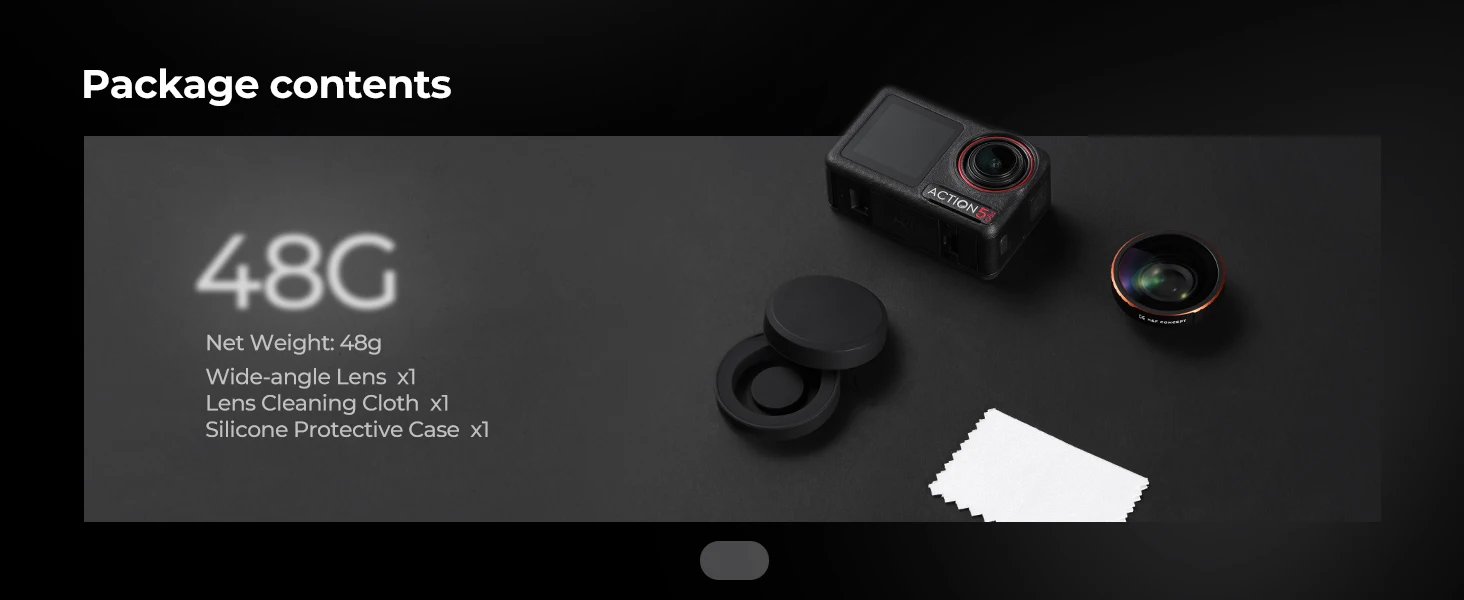 K&F CONCEPT Weitwinkelobjektiv für DJI Osmo Action 5 Pro 4 3 Aufschraubbar 185° Erweiterter Blickwinkel Mehrfachbeschichtetes op – Detail 9