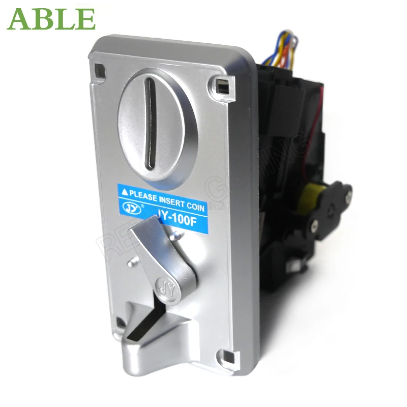 JY-100F LED Multi Electronic Coin Acceptor CPU Comparison Coin Selector Multiple Mechanism Arcade Plating Panel