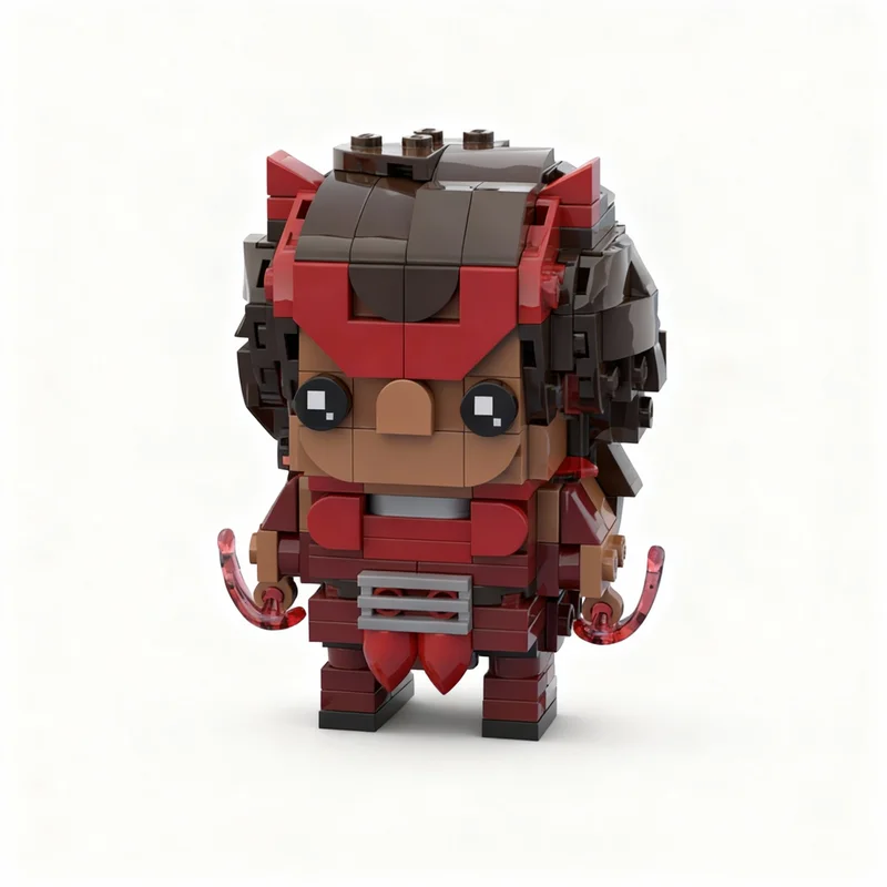 224-teiliges MOC Marvelled Rivals Scarlet Witch Brickheadz Modell Bausteine Konstruktionsspielzeug Weihnachtsgeschenke DIY Kreative Idee