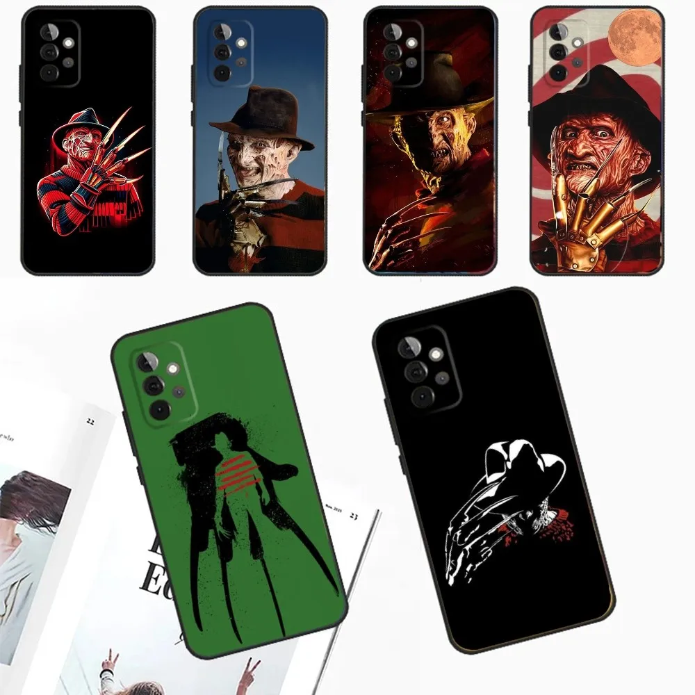 F-Freddy Horror K-Krueger Phone Case For Samsung Galaxy A13,A21s,A22,A31,A32,A52,A53,A71,A80,A91 Soft Black Phone Cover