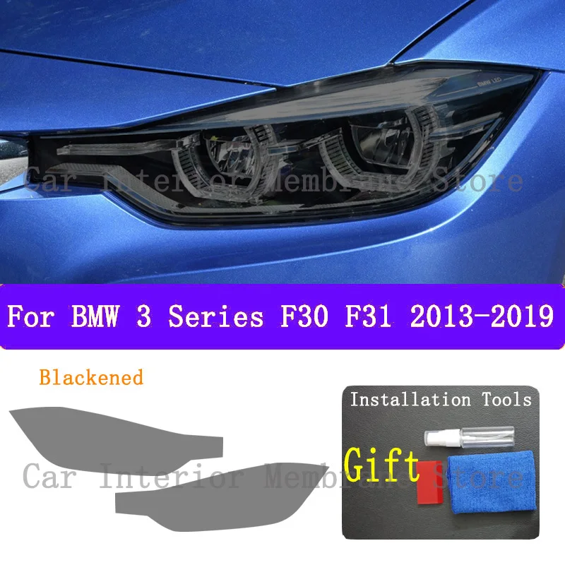 

For BMW 3 Series F30 F31 2019 Car Exterior Headlights Anti-Scratch Protective Film Headlamps Repair Sticker Accessories Refit