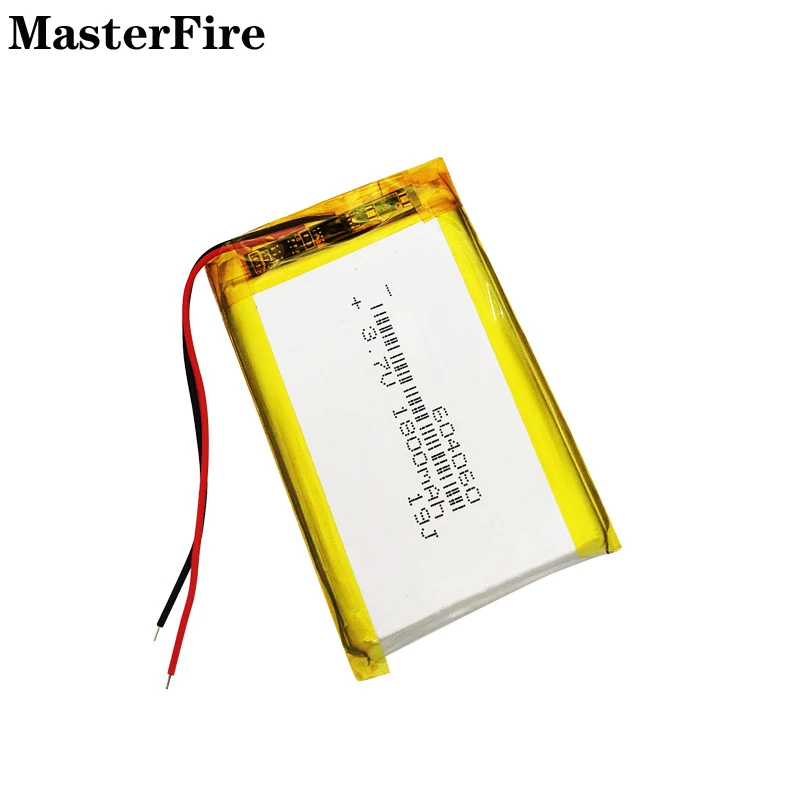 

3.7V 1800mah Rechargeable Lithium Polymer Battery 604060 for GPS Navigator Driving Recorder Dashcam Music Player PAD Batteries