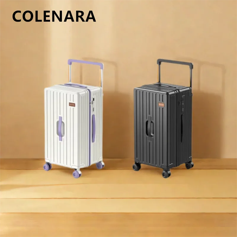 COLENARA Women's Suitcase Large Capacity Trolley Case Student Boarding Box 20