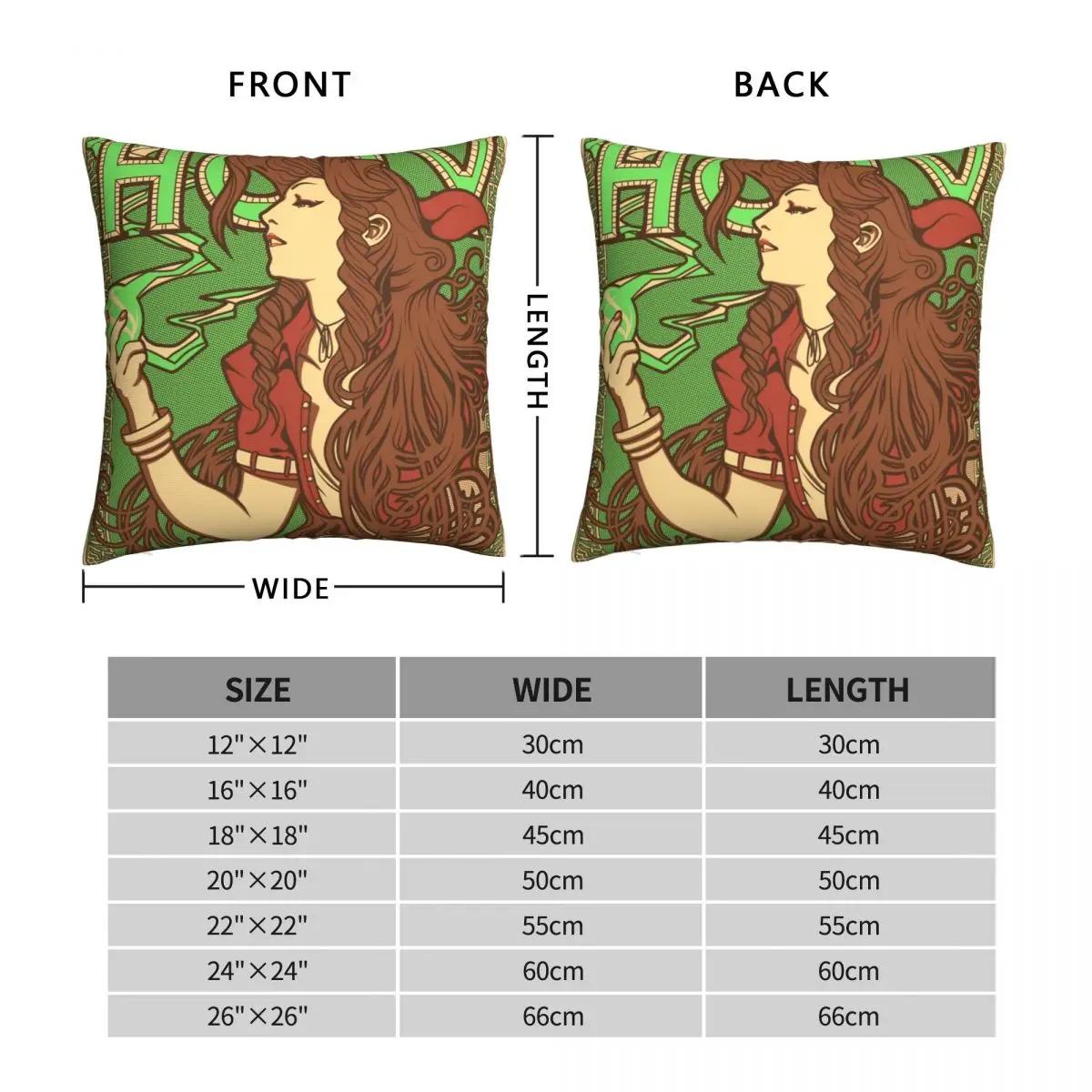 Materia Girl Square Pillowcase Polyester Linen Velvet Pattern Zip Decor Throw Pillow Case Sofa Cushion Cover