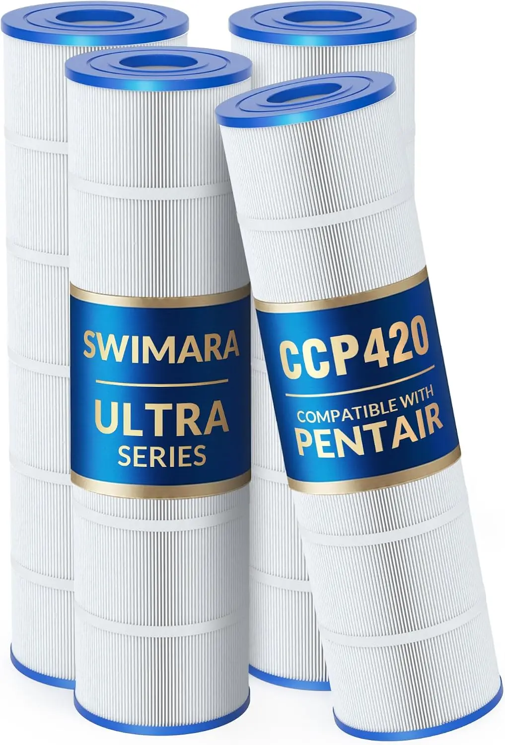 Ultra Series For Pentair CCP420 Pool Filter Cartridges 420 Sq Ft | Replaces PCC105/178584/R173576; Fits CCP420 #160301; 5