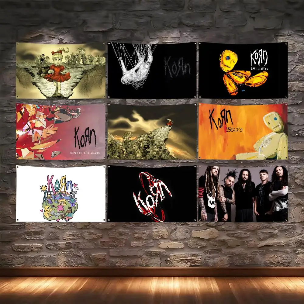 Surrounding Music K-Korn Flags Camping Outdoor Garden room Bedroom Decor Party Backdrops Wall Art Flags