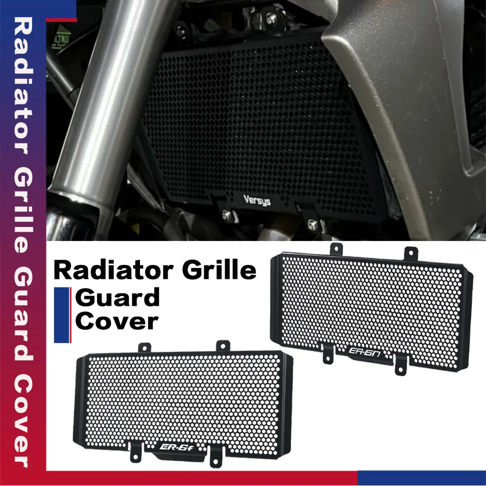 Radiator Grille Guard Cover Protector Versys650 For Kawasaki Versys 650 2008 2009 2010 2011 2012 2013 2014 2015 2016 2017-2023