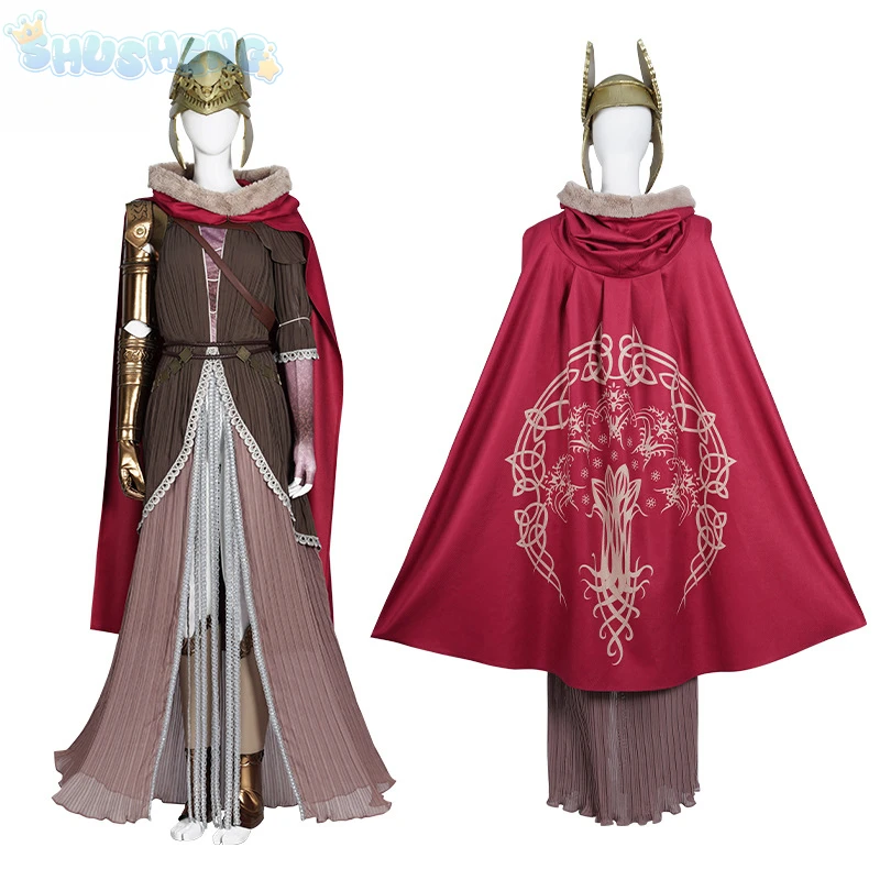 Game Elden Malenia Cosplay Suit Old Man Ring Valkyrie Same Women Malenia Dress Role Play Outfit Accessories Halloween Costumes