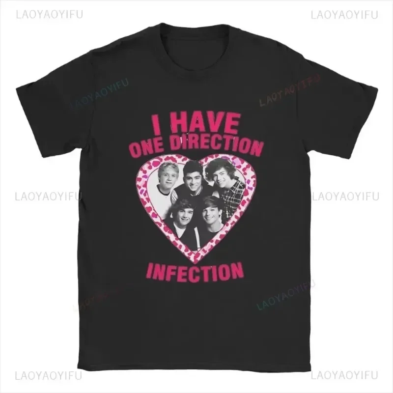 One Directions Women Print T-Shirts Rapper Short Sleeve T Shirt Hip Hop Vintage Singer Tops Summer Cotton Unisex Tees Clothing