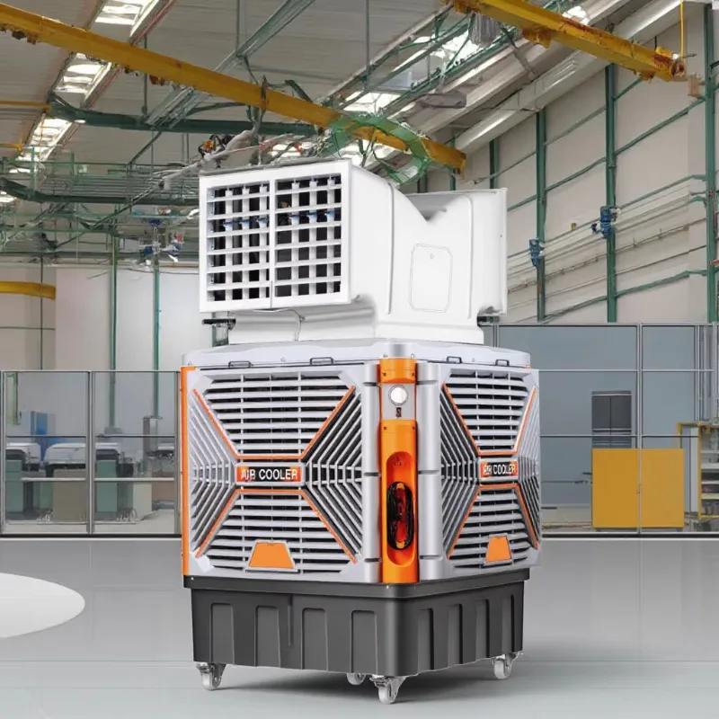 Commercial Air Conditioning Equipment 1.1kw Industrial Portable Evaporative Air Cooler Floor Standing 220V High-Accuracy