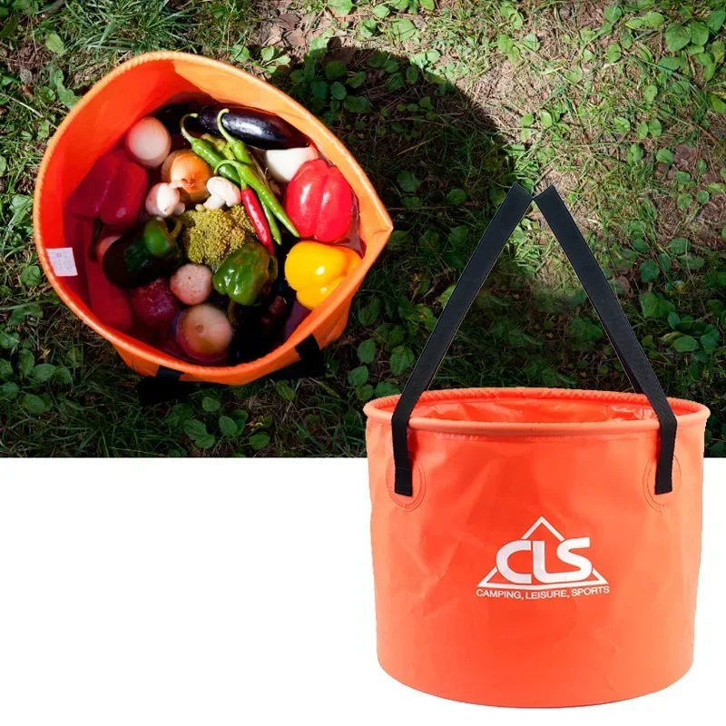 30L Portable Bucket Water Storage Bag Storage Bag Waterproof Water Bag Fishing Folding Portable Sink Mop Bucket