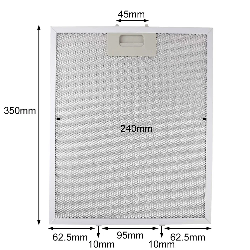 2pcs Grease Filter For Range Hood Metal Grease Filter For Range Hoods Kitchen Extractor Washable Grease Filter Improved