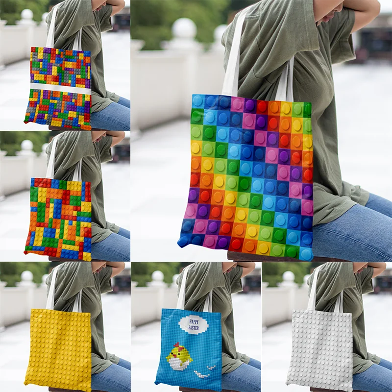 High Quality Home Decoration Pillowcase Lego Printed Pattern Living Room Sofa Car Seat Square  Pillowcase  Office Soft  Cushion