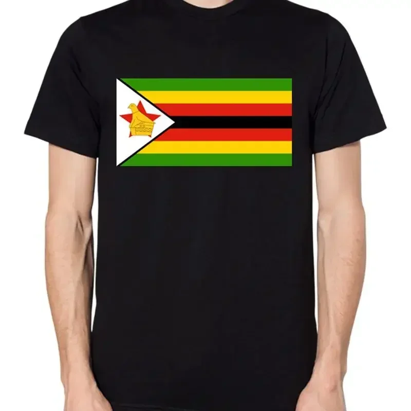 Camiseta con bandera de Zimbabue para hombre y mujer, Top África