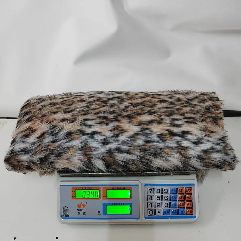 Good Hair 2cm Leopard Tiger Pattern Faux Fur Fabric Plush Artificial Wool Fabric Sewing Material Diy Clothing Accessories