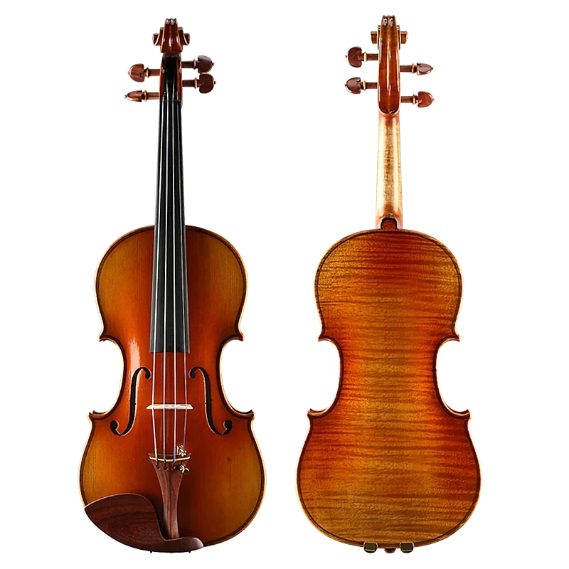 

Hot selling V137 Handmade Natural Tiger Stripe Solo Violin Professional Examination Grade Century Maple Wood