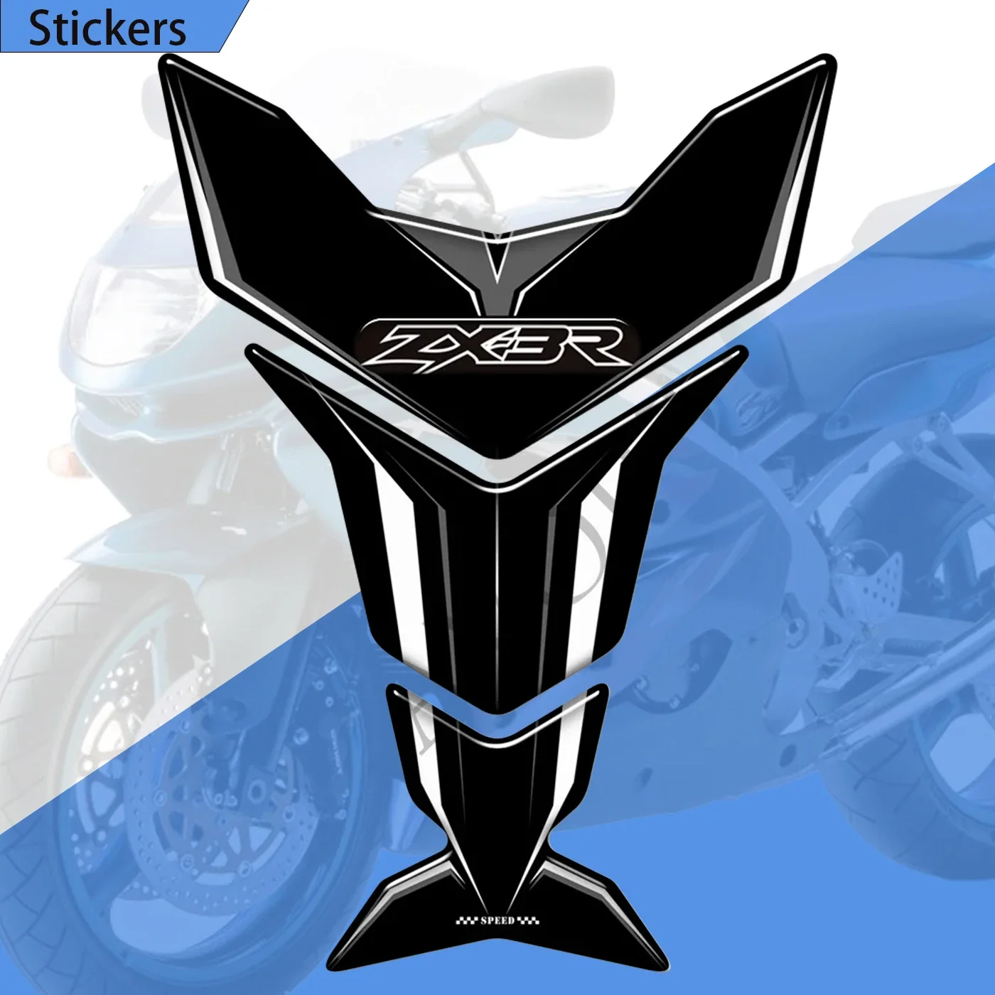 

Motorcycle Tank Pad Stickers Emblem Logo Protector Gas Fuel Oil Kit Knee For Kawasaki Ninja ZX3R ZX 3R ZX-3R 300