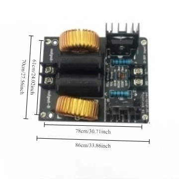 ZVS Tesla Coil Power Supply No Tap High Voltage Generator Driver Board DC12 30V Induction Heating