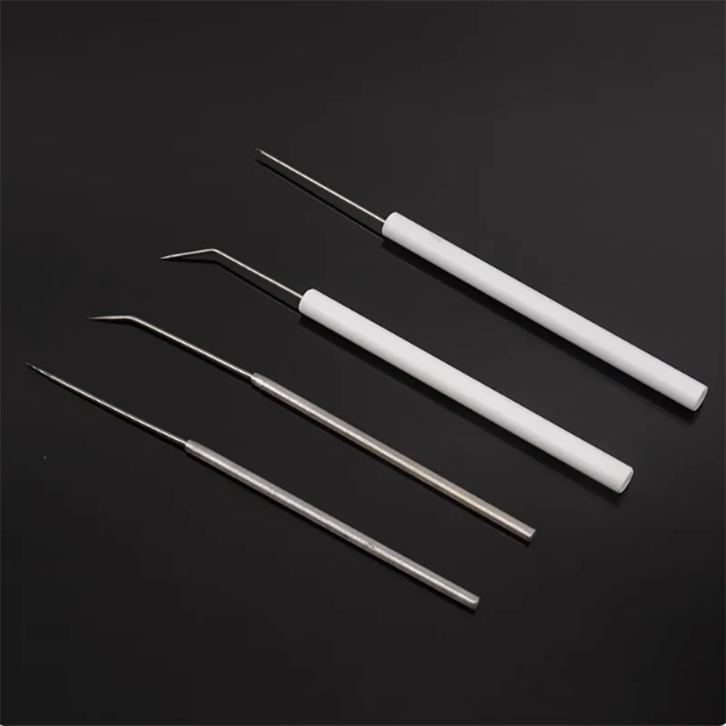 Teaching anatomy tool for bioexperiment probes for insect anatomy needles straight-pointed elbows in stainless steel