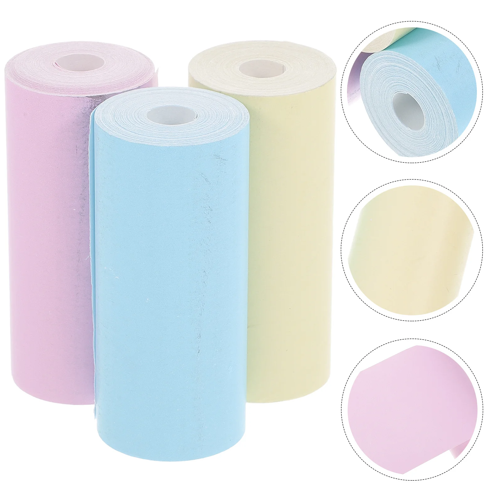 

3 Rolls Printing Paper Label Multi-Function Removable Correction Stickers Portable Writing Correction Decals Student Supplies